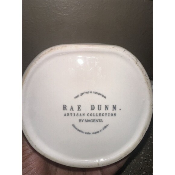 Rae Dunn Summer‎ Mug White Yellow Interior Coffee Tea Ceramic Farmhouse Decor - Picture 5 of 5